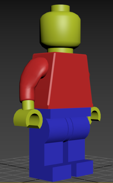 3D Lego Mini-Fig Model